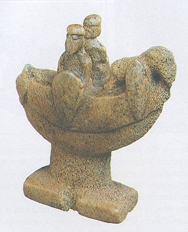 Vaixell d'ivori d'inicis siglo XII